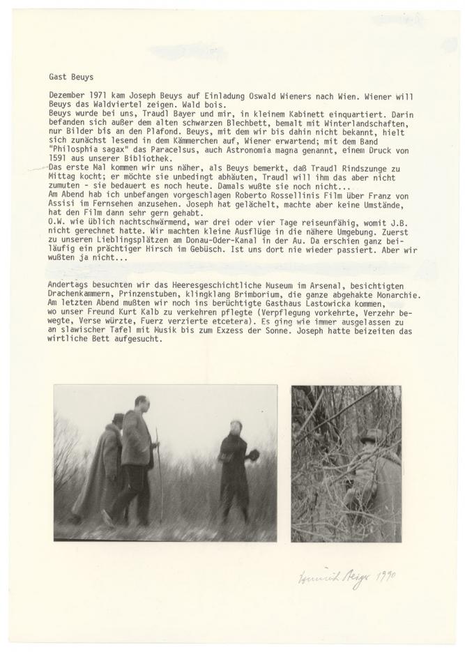 Dominik Steiger: Gast Beuys, 1990 Dominik Steiger: Gast Beuys, 1990